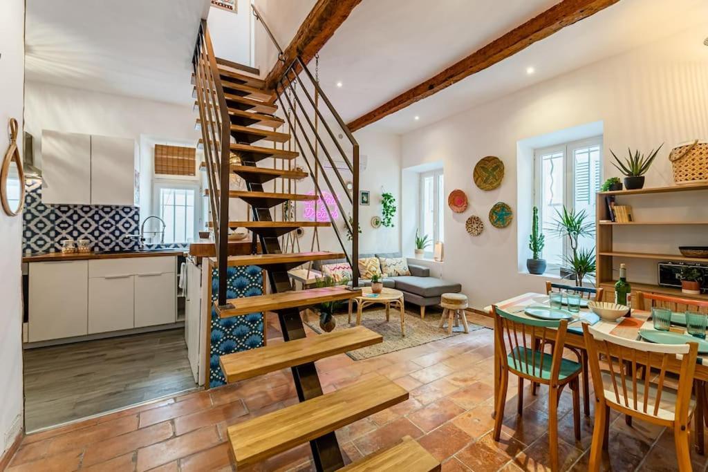 Ciotat Colada Beau Duplex Atypique A 50 M Du Port Classe 3 Etoiles La Ciotat Extérieur photo